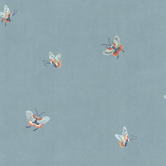 Butterflies Misty Blue wallpaper by Sandberg