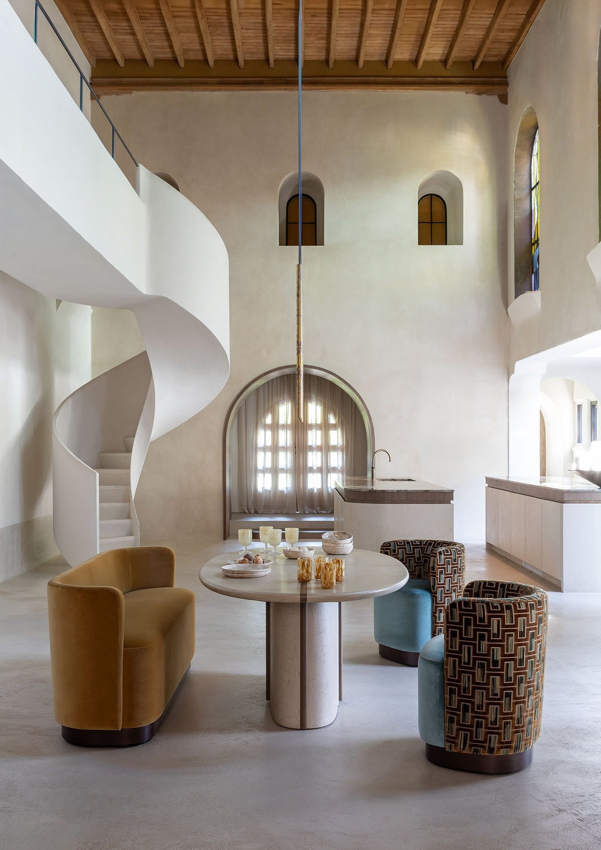 Byblos Fabric by Pierre Frey shown in a room setting (view 2)