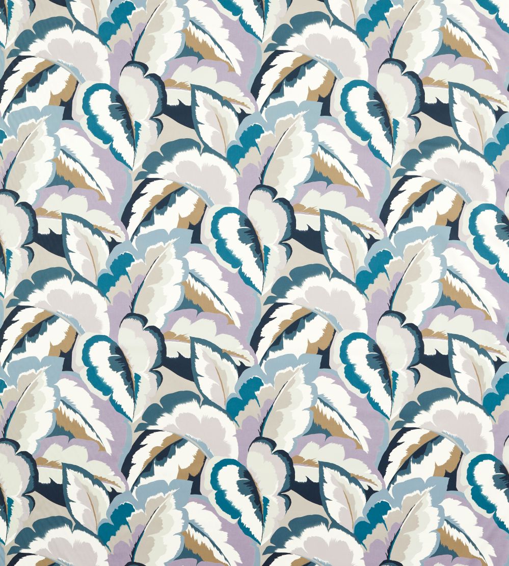 Calathea Fabric by Harlequin Cornflower / Azul / Shiitake / Wild Water