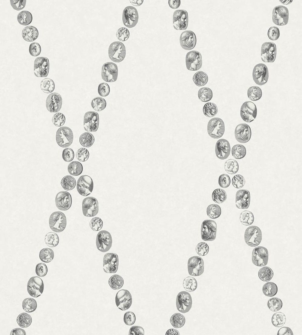 Cammei Wallpaper by Cole & Son Black & White