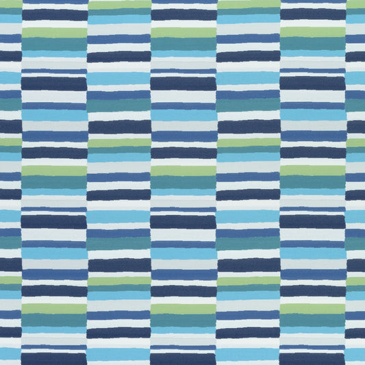 Carnivale Fabric by Thibaut in Blue & Green (W74686)