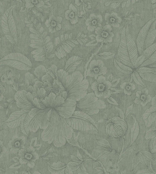 Casa De Fiore Wallpaper by Eijffinger Light Green