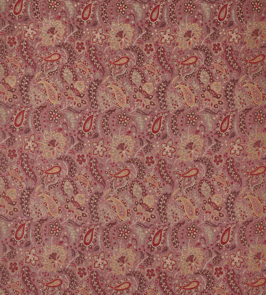 Caserta Paisley Fabric by Zoffany Pale Ruby