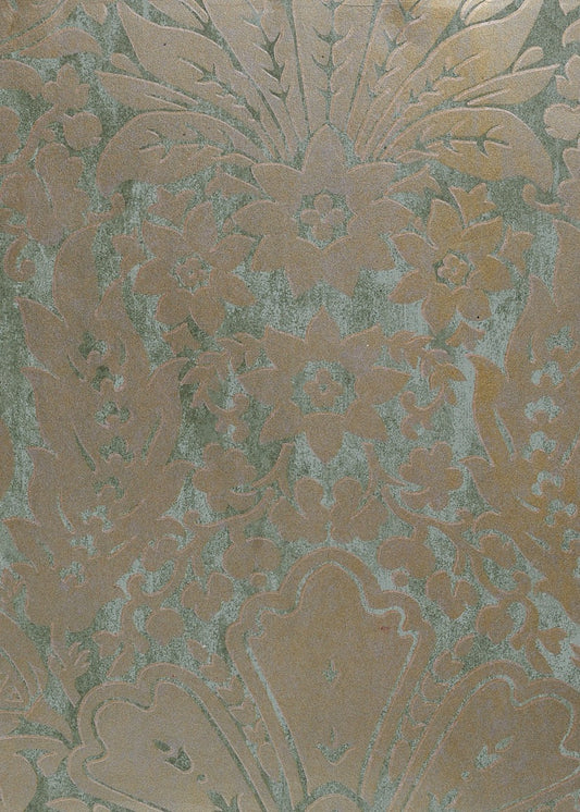 Cassius Wallpaper by Watts 1874 in Aquamarine