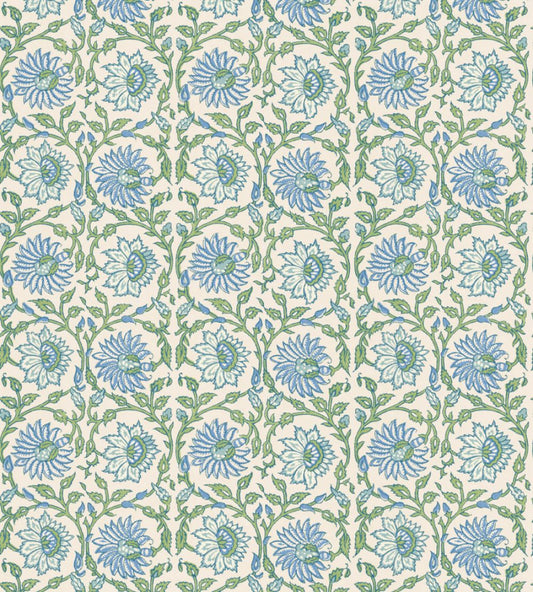 Cecily Wallpaper by GP & J Baker Blue/Green