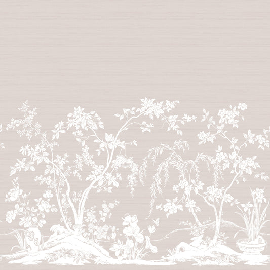 Chaumont Mural by Thibaut in Beige (TM4529)