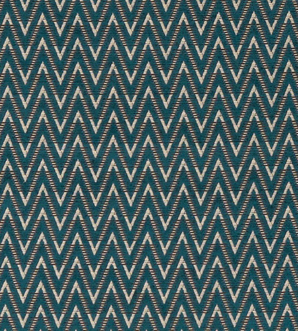 Zion Fabric by Clarke & Clarke Teal