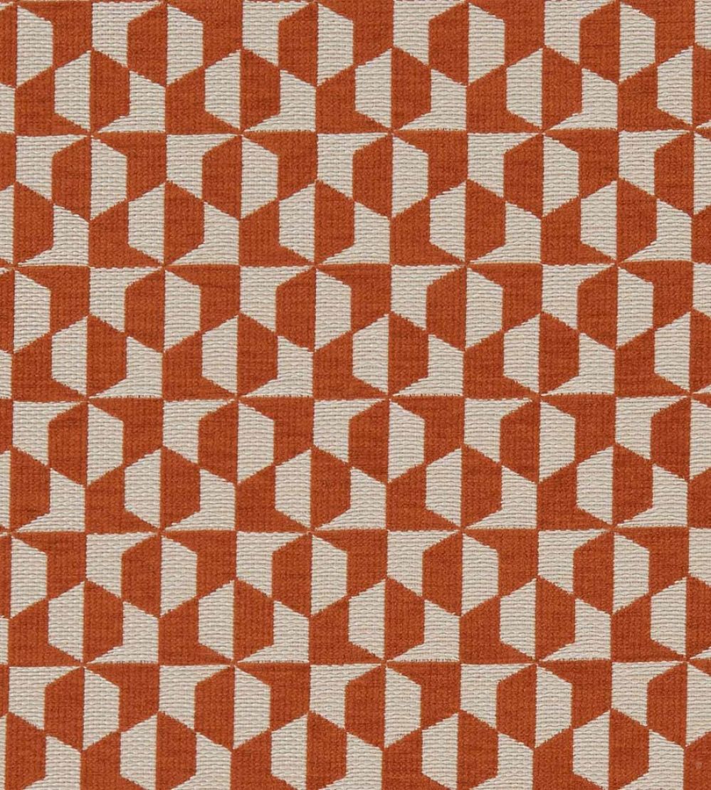 Galileo Fabric by Clarke & Clarke Spice