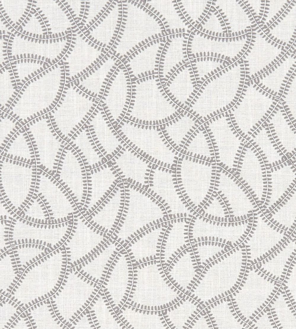 Panache Fabric by Clarke & Clarke Silver