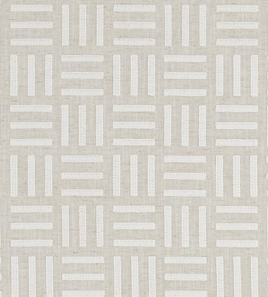 Parallel Fabric by Clarke & Clarke Ivory