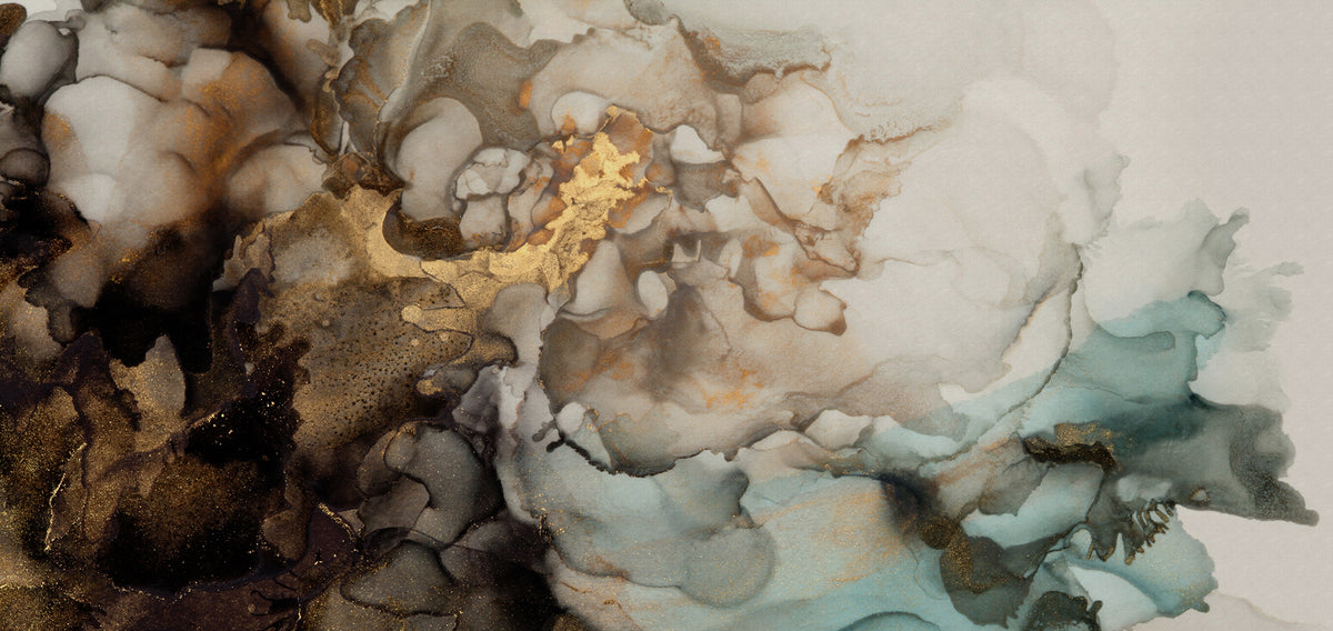 Cloudi Dust Beige mural by Rebel Walls