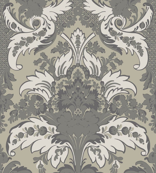 Aldwych Wallpaper by Cole & Son Silver & White