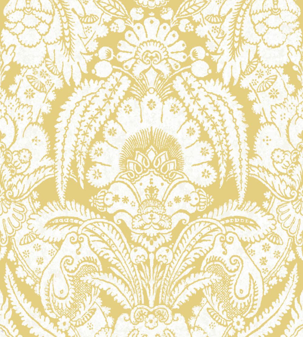Chatterton Wallpaper by Cole & Son French Yellow & Ivory