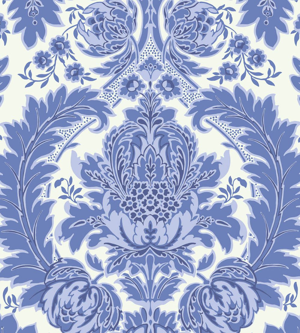 Coleridge Wallpaper by Cole & Son Blue & White