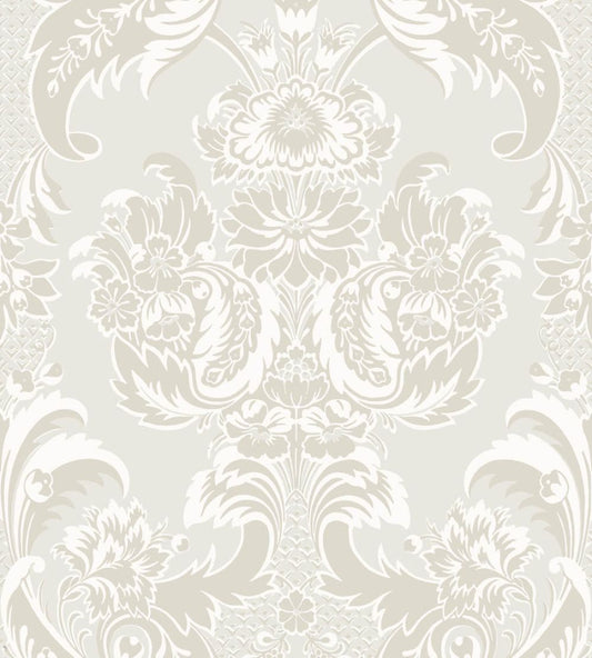 Wyndham Wallpaper by Cole & Son White & Pearl