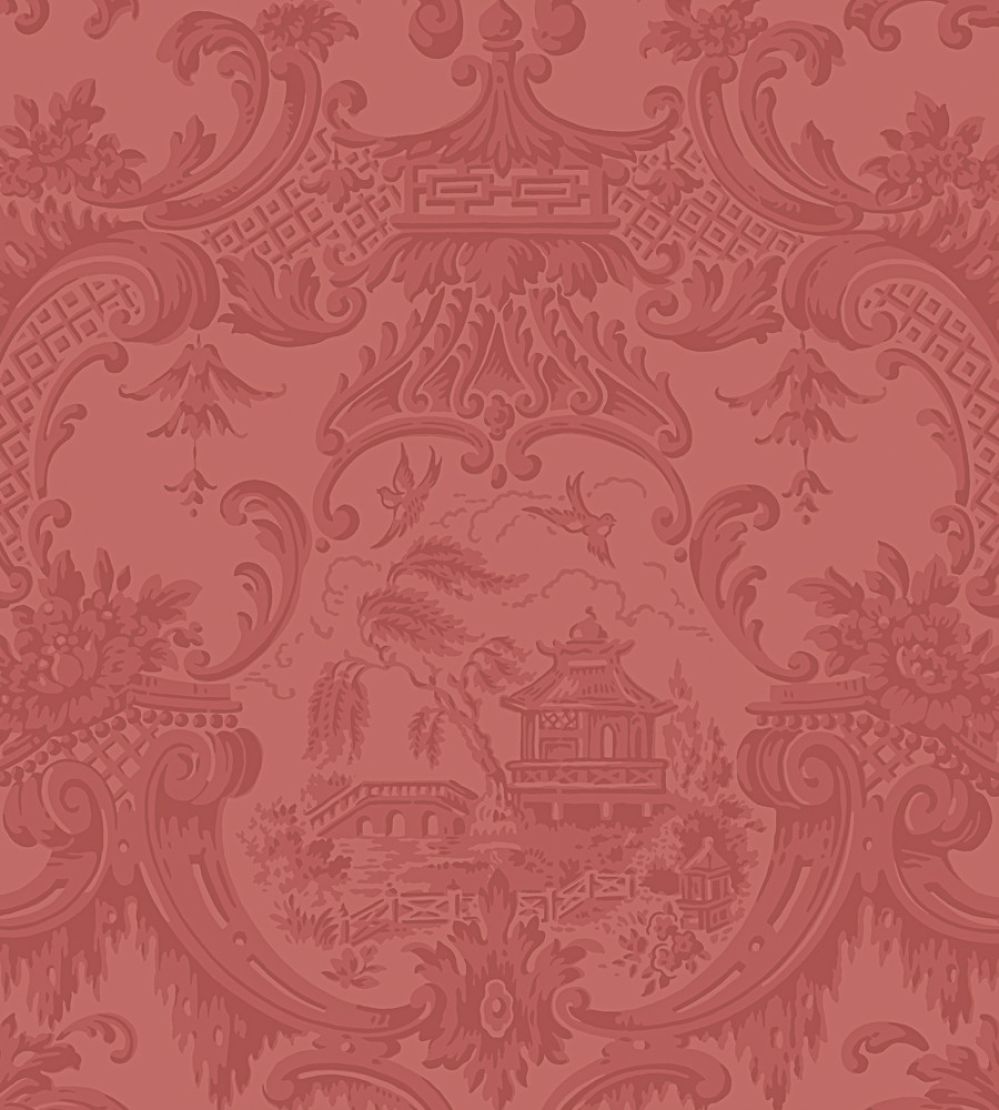 Chippendale China Wallpaper by Cole & Son Red