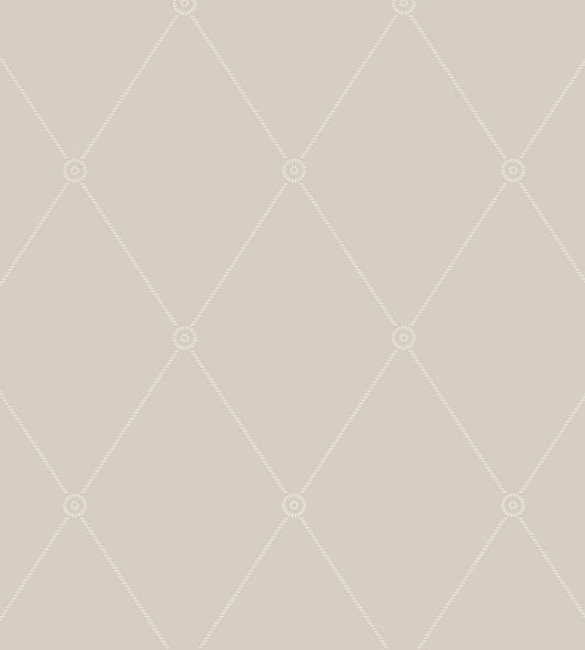Large Georgian Rope Trellis Wallpaper by Cole & Son Linen