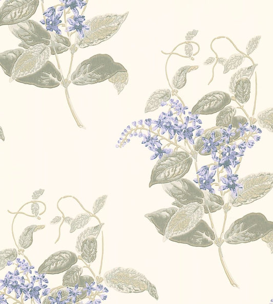 Madras Violet Wallpaper by Cole & Son Lilac & Stone