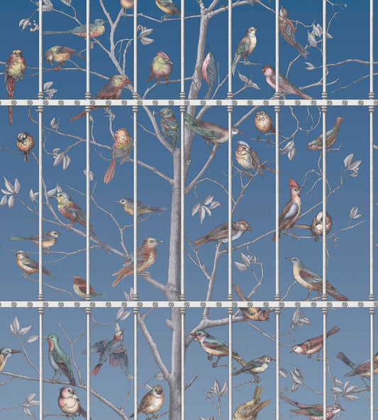 Uccelli Mural by Cole & Son Cerulean Sky
