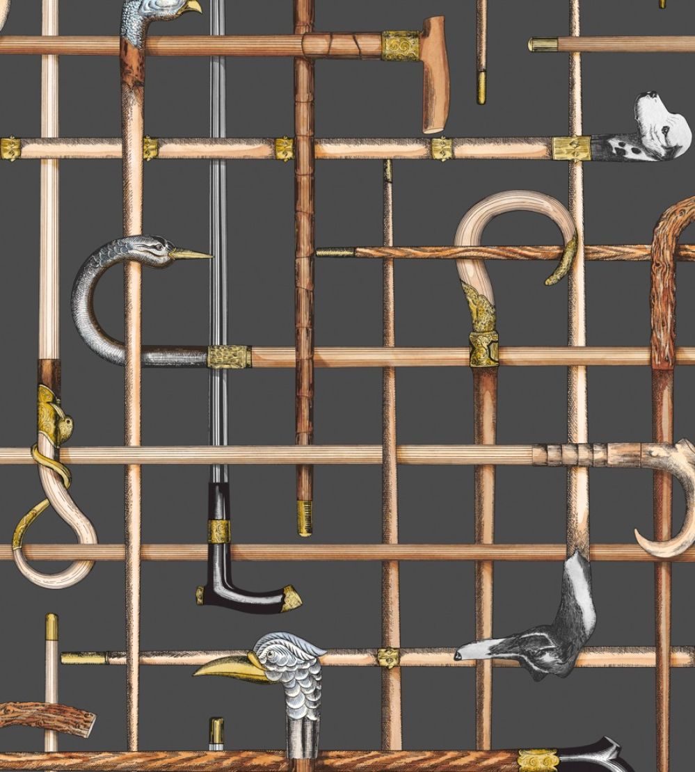 Bastoni Wallpaper by Cole & Son Charcoal