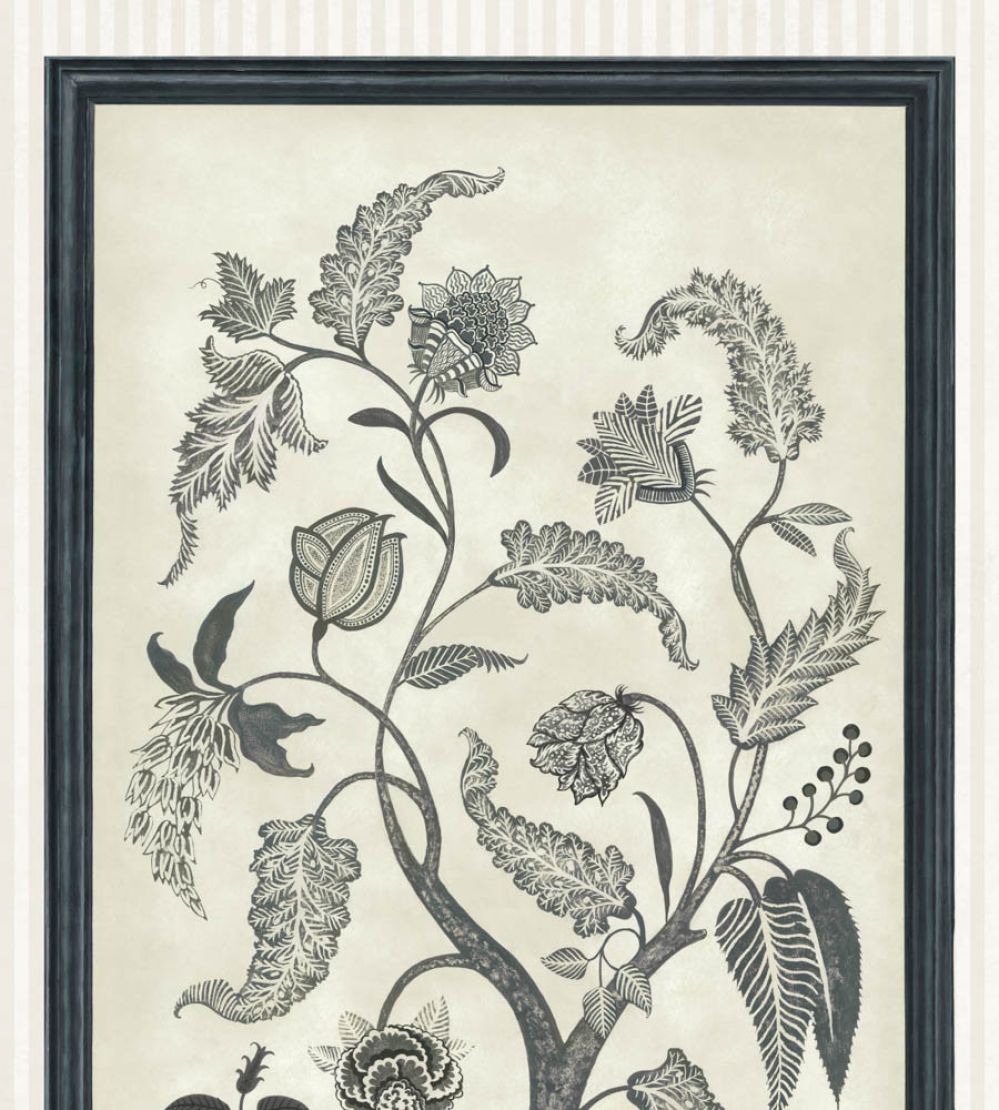 Trees of Eden Paradise Mural by Cole & Son Charcoal/Parchment