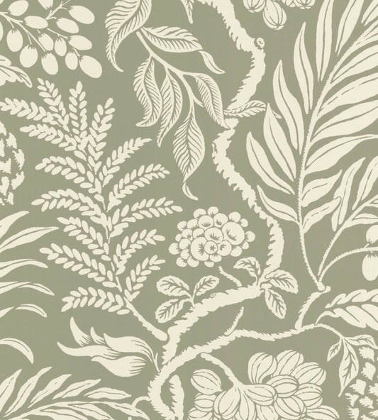 Cornucopia Wallpaper by Langelid Von Bromssen Khaki