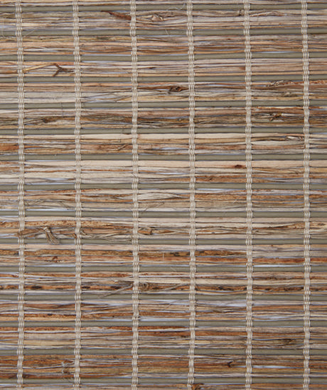 Coronado Cayman natural woven shade swatch in Rustic Driftwood, Pinnacle BJ2541