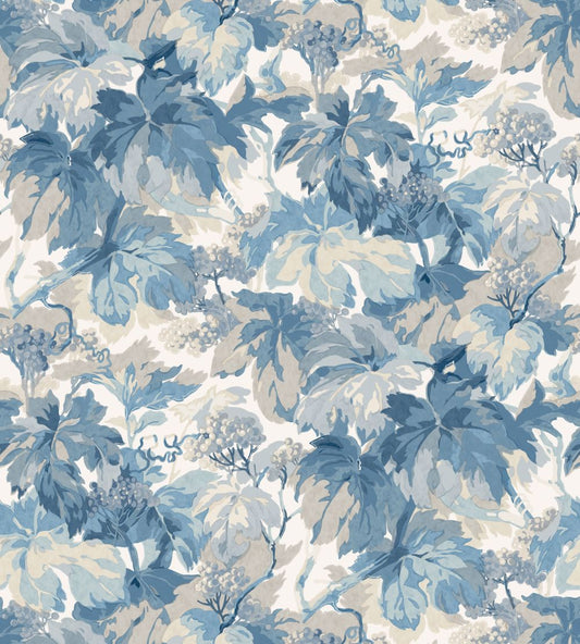 Country Walk Wallpaper by Mulberry Home Blue