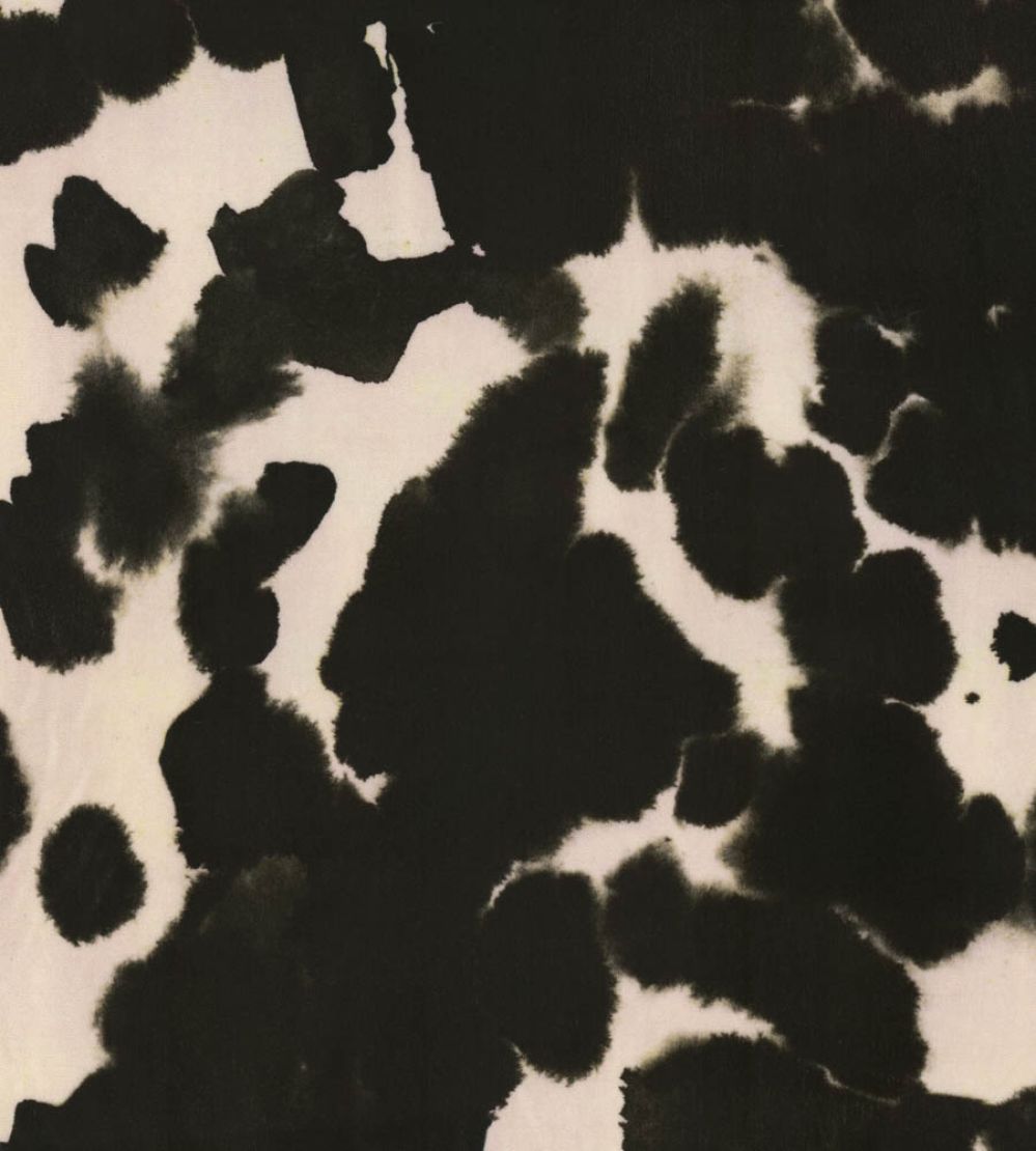 Cowhide Fabric by MINDTHEGAP Black and White