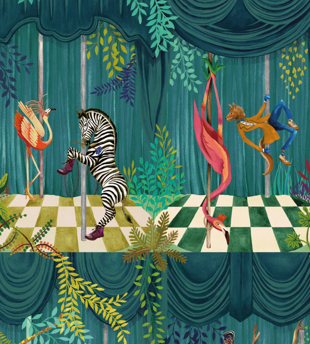 Creature Club Wallpaper by Brand McKenzie Emerald