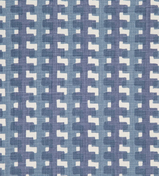 Cremaillere Fabric by Christopher Farr Cloth Indigo