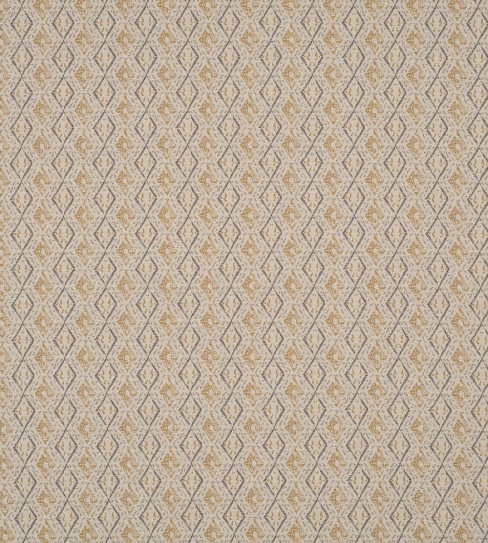 Dacca Fabric by James Hare Grey/Gold