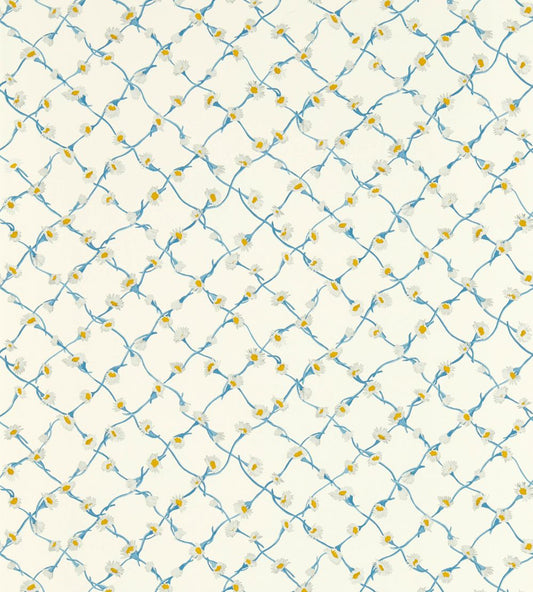Daisy Trellis Wallpaper by Harlequin Lapis/Pearl