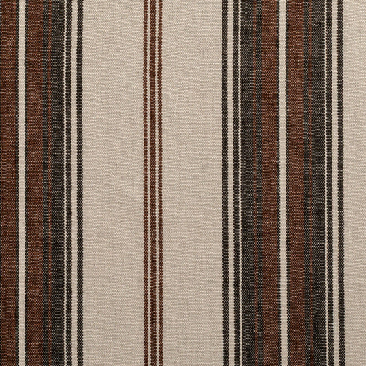 Trail Stripe Fabric by de Le Cuona in Truffle