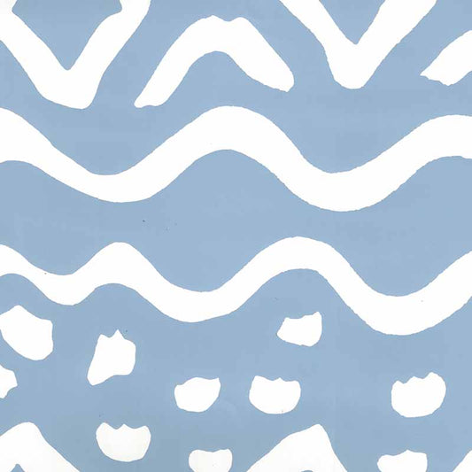 Deauville Marine Blue wallpaper by Alan Campbell