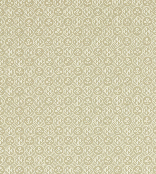 Diamonds & Flowers Wallpaper by Zoffany Linen