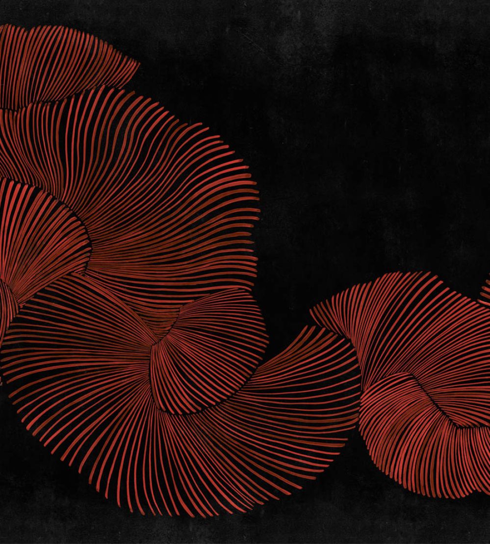 Diving Moment Mural by Coordonne Red