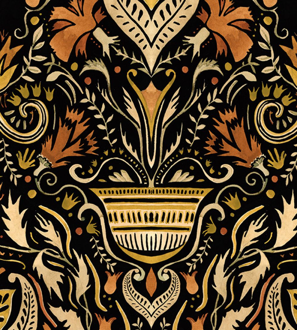 Domas Wallpaper by Tres Tintas Yellow