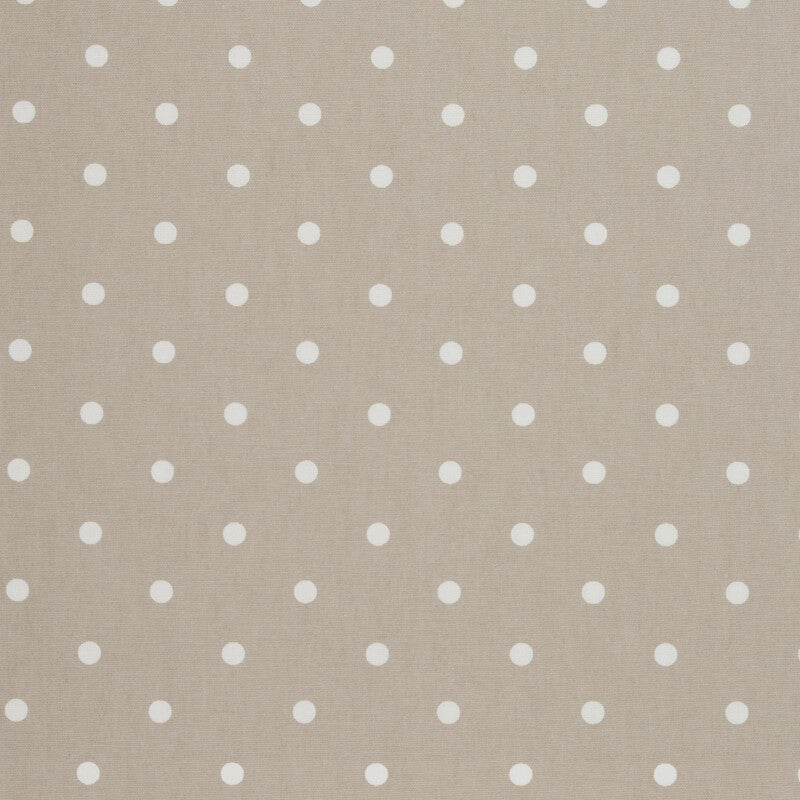 Dotty Taupe fabric by Clarke & Clarke