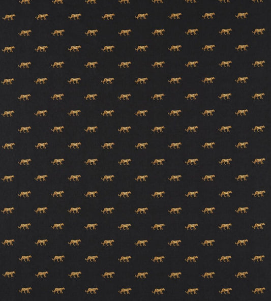 Duma Fabric by Clarke & Clarke Noir