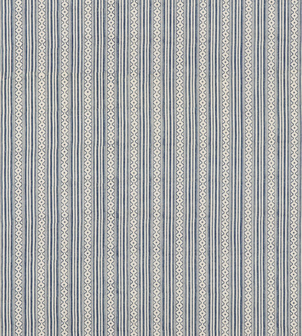Ebury Stripe Fabric by GP & J Baker Blue