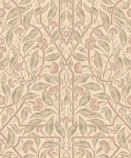 Edda Beige wallpaper by Sandberg