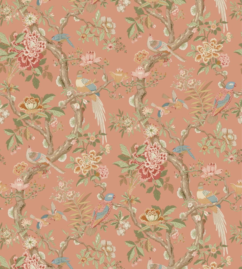 Eltham Wallpaper by GP & J Baker Red