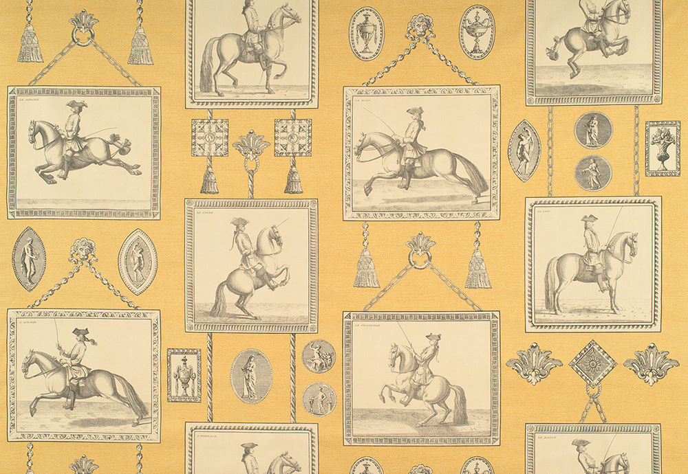 Equestrian Fabric by Nile & York in Yellow