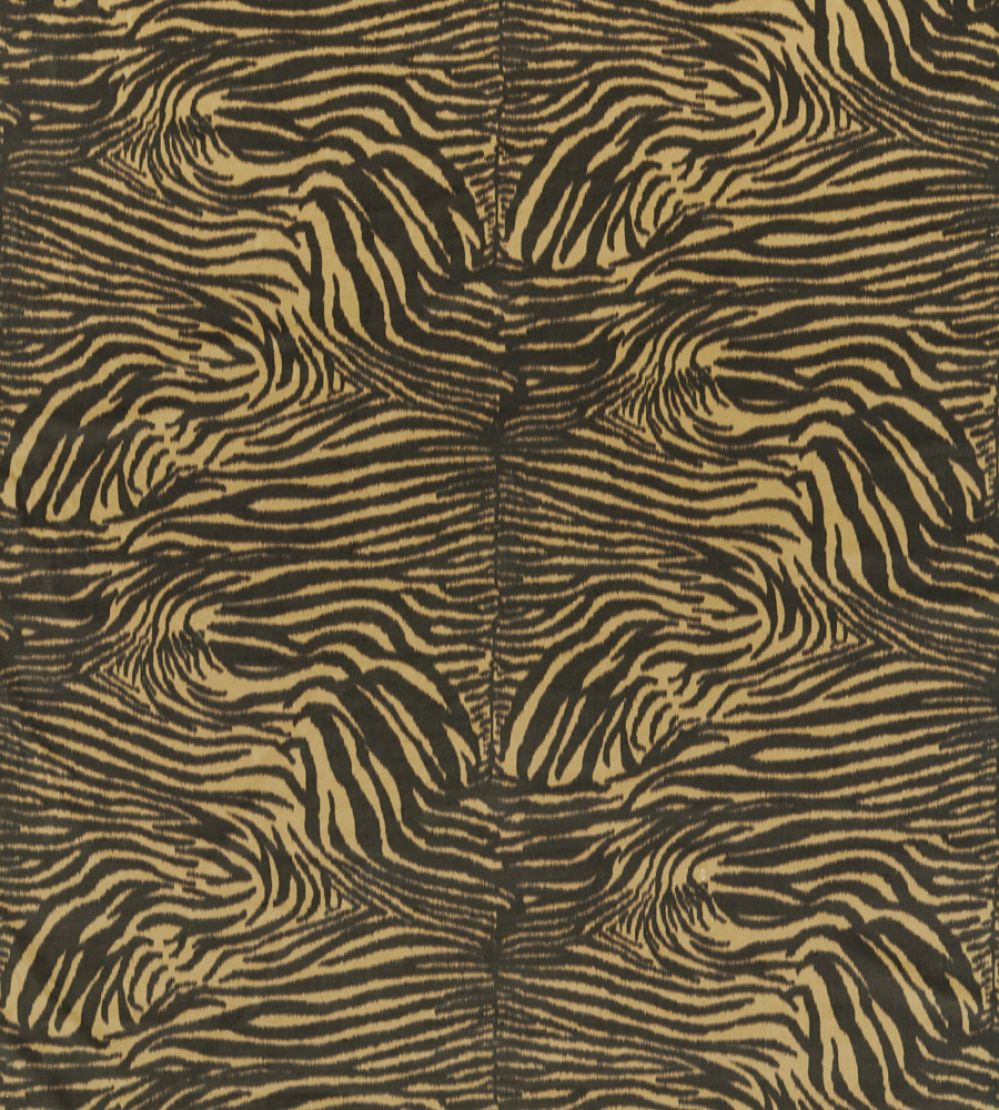 Equidae Fabric by Harlequin Black Earth / Brass