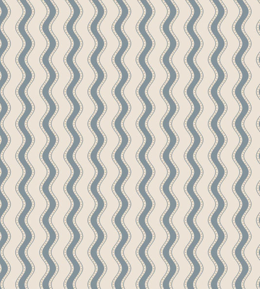 Erik Wallpaper by Sandberg Indigo Blue