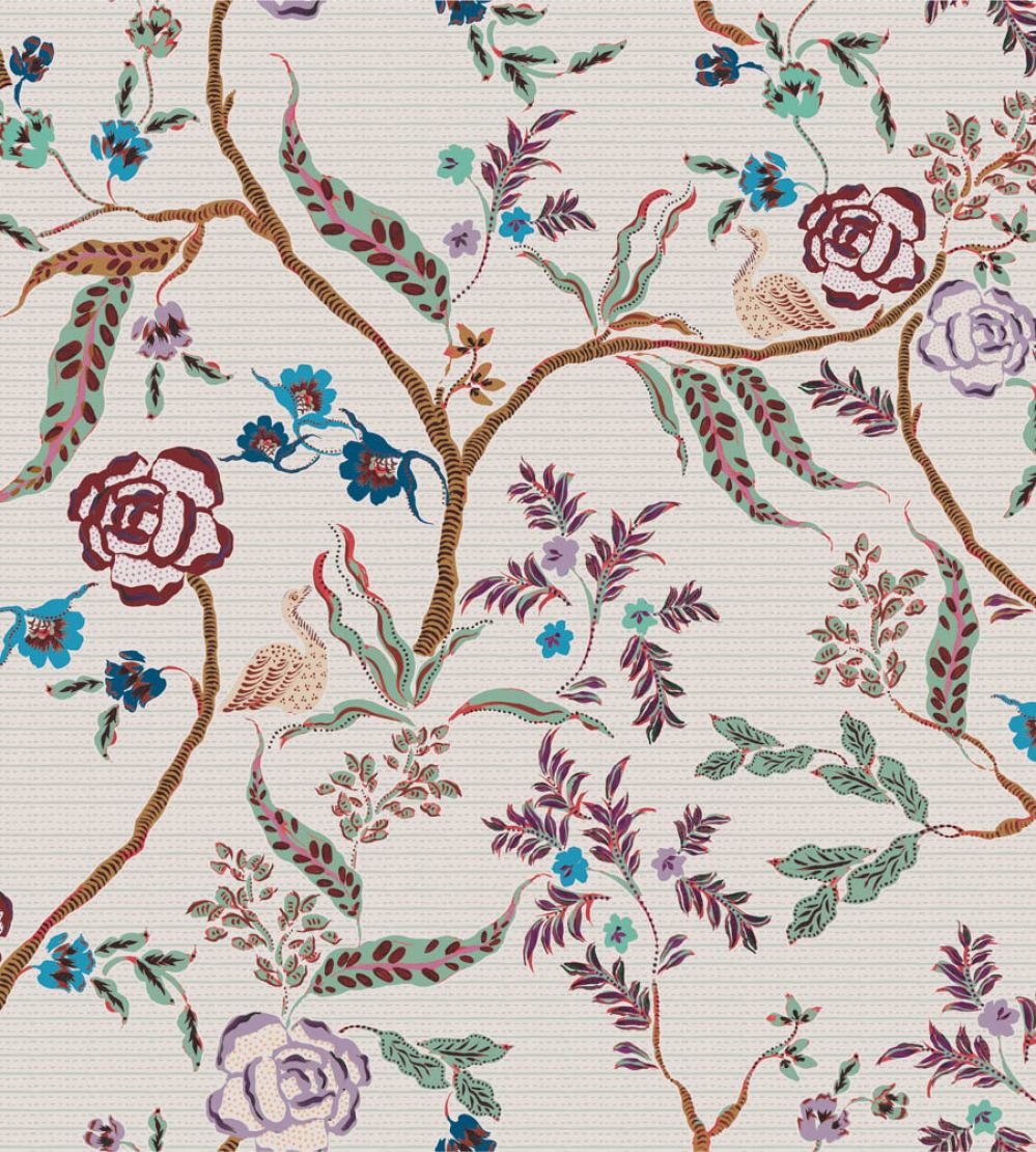 Eversley Metallic Grasscloth Wallpaper by Parker & Jules Verdigris