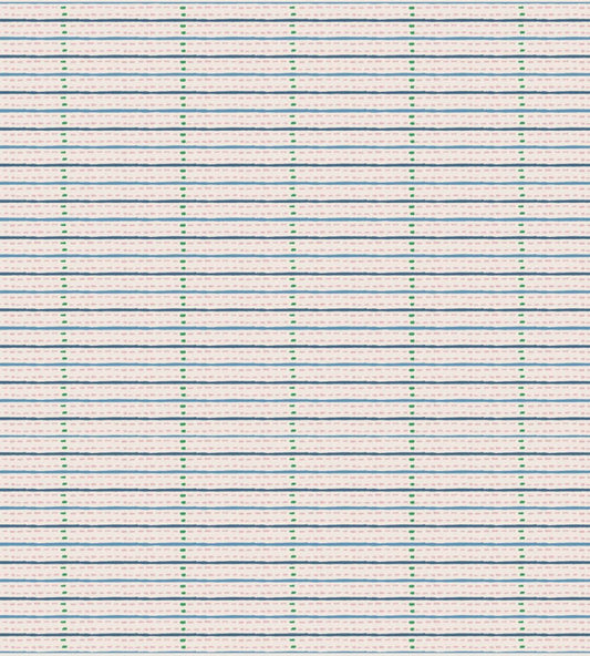 Eversley Stripe Fabric by Parker & Jules Jade Rose