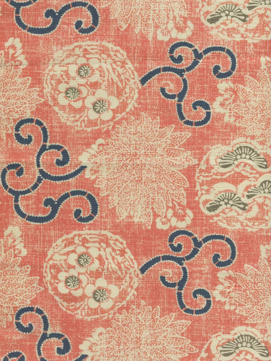 Fairie Enchantee Toile Saummon fabric by Charles Burger