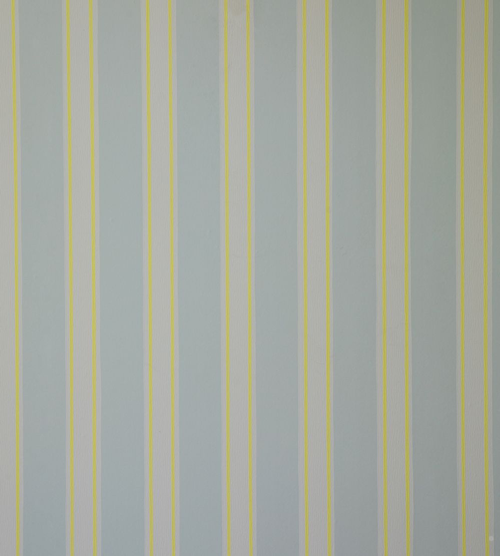 Block Print Stripe Wallpaper by Farrow & Ball Cromarty/Shaded White/ YellowCake